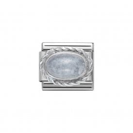 Composable Classic Link "Aquamarine" Silver 330504/01