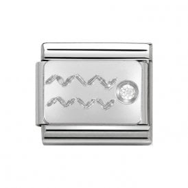 Composable Classic Link "Aquarius" Silver & CZ 330302-11 