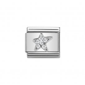 Composable Classic Link "Asymmetric Star" Silver & CZ 330304-25