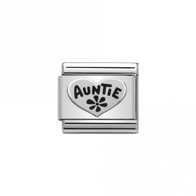 Nomination Composable Classic Link Auntie Heart Silver 330101/17