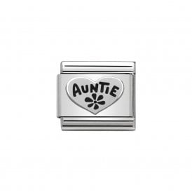 Composable Classic Link Auntie Heart Silver 330101/17