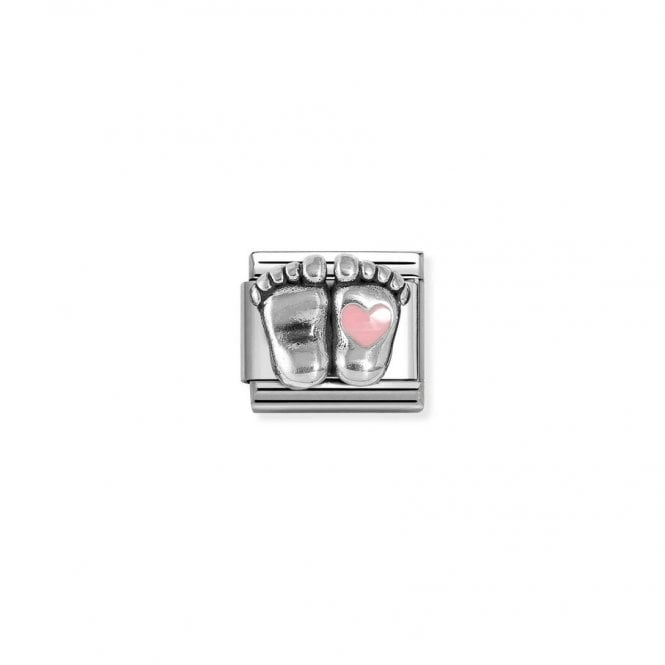 Nomination Composable Classic Link Baby Feet Pink Heart 330204/31