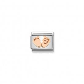 Composable Classic Link "Baby Feet" Rose Gold 430104/32 