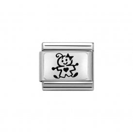 Composable Classic Link "Baby Girl" Silver  330109-51
