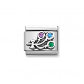 Composable Classic Link "Balloons" Silver CZ 330323/02