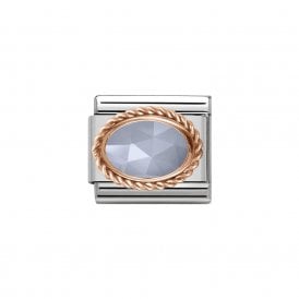 Composable Classic Link "Bandaged Agate" Rose Gold 430507-33