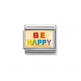 Composable Classic Link "Be Happy" Gold 030263/18