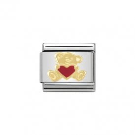 Composable Classic Link "Bear With Heart" Gold 030253-32