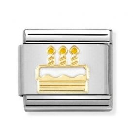 Composable Classic Link "Birthday Cake" Gold 030272-71 