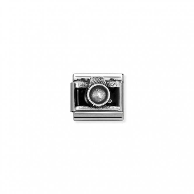 Nomination Composable Classic Link Black Camera Charm 330204/44