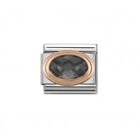 Composable Classic Link "Black CZ" Rose Gold 430601-011