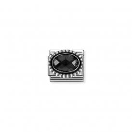 Composable Classic Link Black CZ Vintage Effect 330607/011