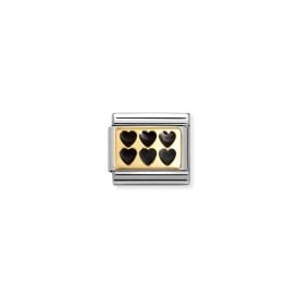 Composable Classic Link Black Hearts 030284/67