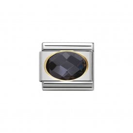 Composable Classic Link "Black Oval" Gold  030601-011