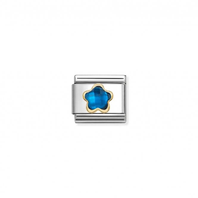 Nomination Composable Classic Link Blue CZ Flower Charm 030615/007