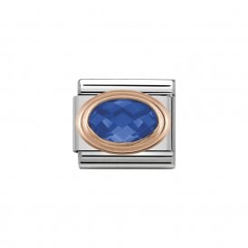 Composable Classic Link "Blue CZ" Rose Gold 430601-007