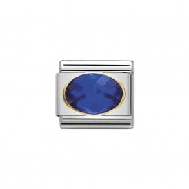 Composable Classic Link "Blue Oval" Gold 030601-007 