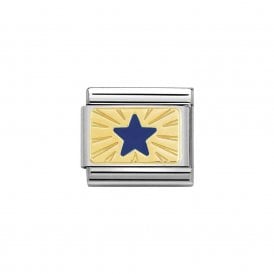Composable Classic Link "Blue Star" Gold 030284/41