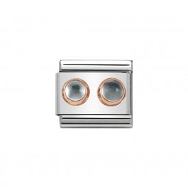 Composable Classic Link "Blue Topaz" Rose Gold 430506-30