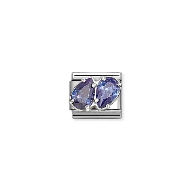 Nomination Composable Classic Link Blue Twin Drops 330329/13