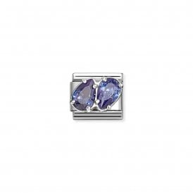 Composable Classic Link Blue Twin Drops 330329/13