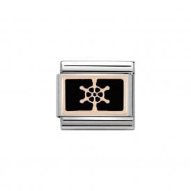 Composable Classic Link "Boat Wheel" Rose Gold 430201-17