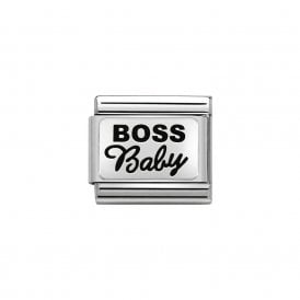 Composable Classic Link "Boss Baby" Silver  330109-36 