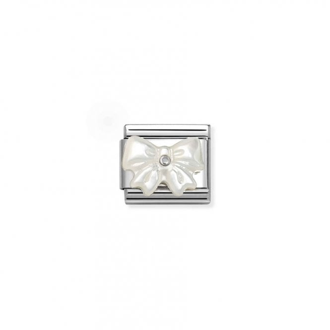 Nomination Composable Classic Link Bow White Mother of Pearl 330509/20
