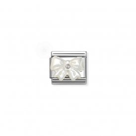 Composable Classic Link Bow White Mother of Pearl 330509/20