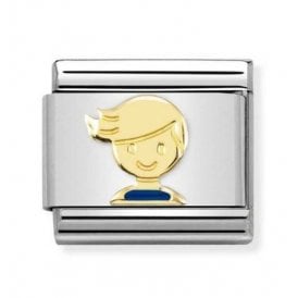 Composable Classic Link "Boy Blue" Gold 030272-67