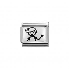 Composable Classic Link "Boy" Silver 330109-48 