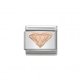 Composable Classic Link "Brilliant Diamond" Rose Gold 430104-18