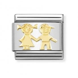 Composable Classic Link "Brother & Sister" Gold 030162-69