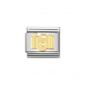 Composable Classic Link "Camera" Gold 030108-09
