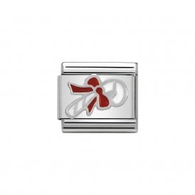 Composable Classic Link "Candy Cane" Silver 330204-07