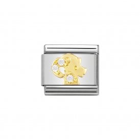 Composable Classic Link "Capricorn" Gold& CZ 030302-10