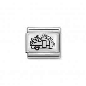 Composable Classic Link "Caravan With Flowers" Silver 330111/25 