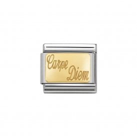Composable Classic Link "Carpe Diem" Gold 030121-30