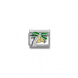 Composable Classic Link Charm Palm Tree Yellow CZ 330328/22