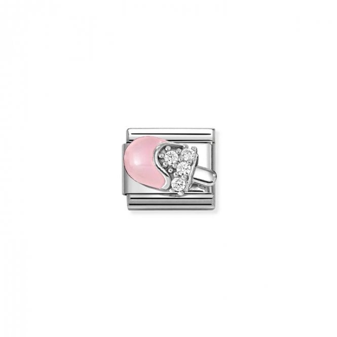 Nomination Composable Classic Link Charm Pink Ice Lolly CZ 330328/20