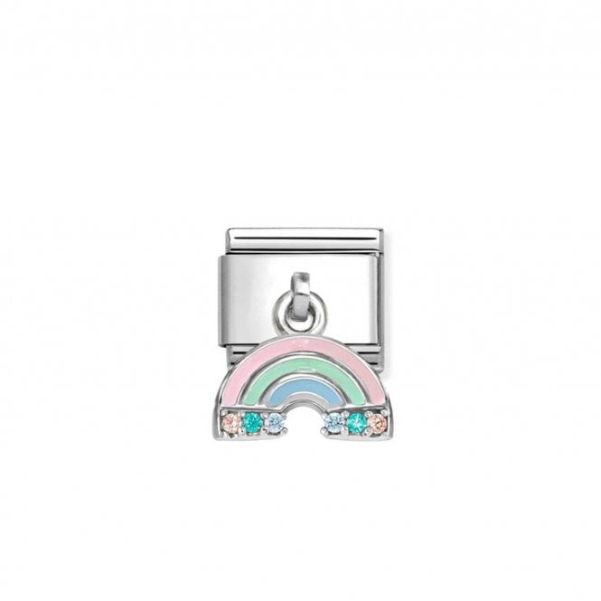 Nomination Composable Classic Link Charm Rainbow Link Coloured CZ 331815/17