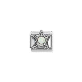 Composable Classic Link Charm Starfish White Opal 330511/05