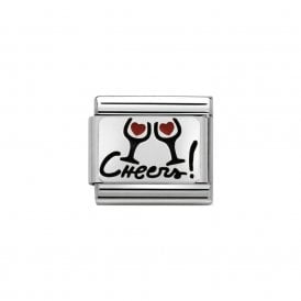 Composable Classic Link "Cheers" Silver 330208-07