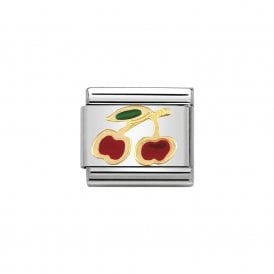 Composable Classic Link "Cherries" Gold 030215-05