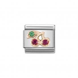 Composable Classic Link "Cherries" Rose Gold CZ 430305-17