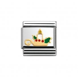 Composable Classic Link "Christmas Candle" Gold 030225-21