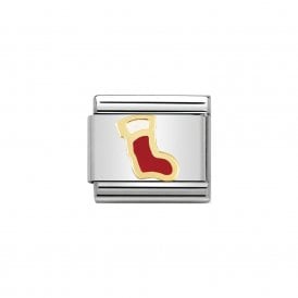 Composable Classic Link "Christmas Stocking" Gold 030225-06