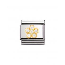 Composable Classic Link "Clover" Gold 030312-18 
