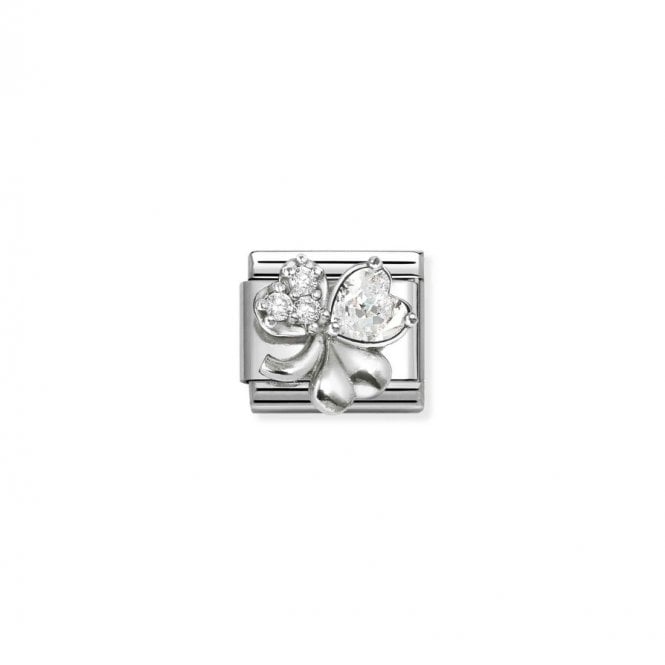 Nomination Composable Classic Link Clover White CZ CZ330322/12