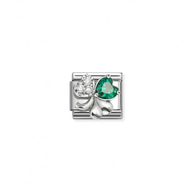 Nomination Composable Classic Link Clover White-Green CZ330322/10